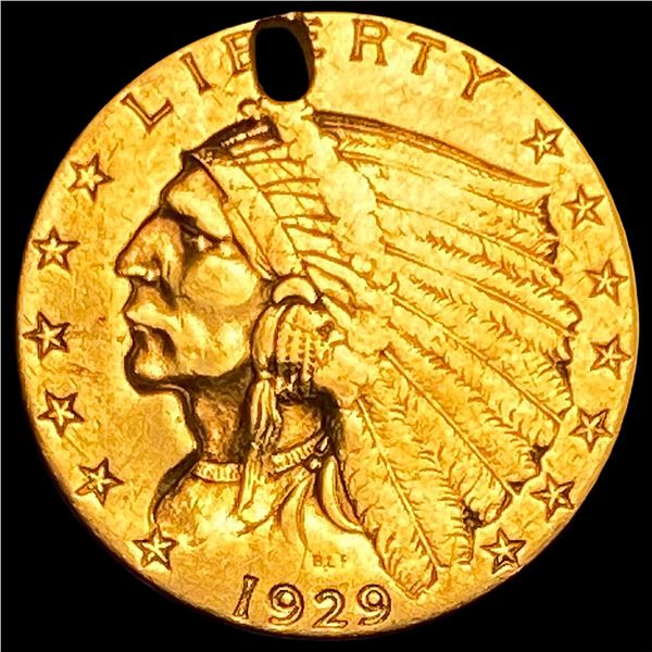 1929 Indian Head Gold $2.50 Quarter Eagle HIGH GRADE