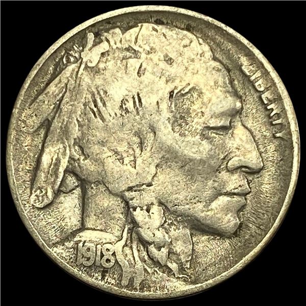 1918-D Buffalo Nickel LIGHTLY CIRCULATED