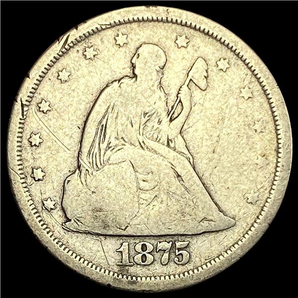 1875-S Twenty Cent Piece NICELY CIRCULATED