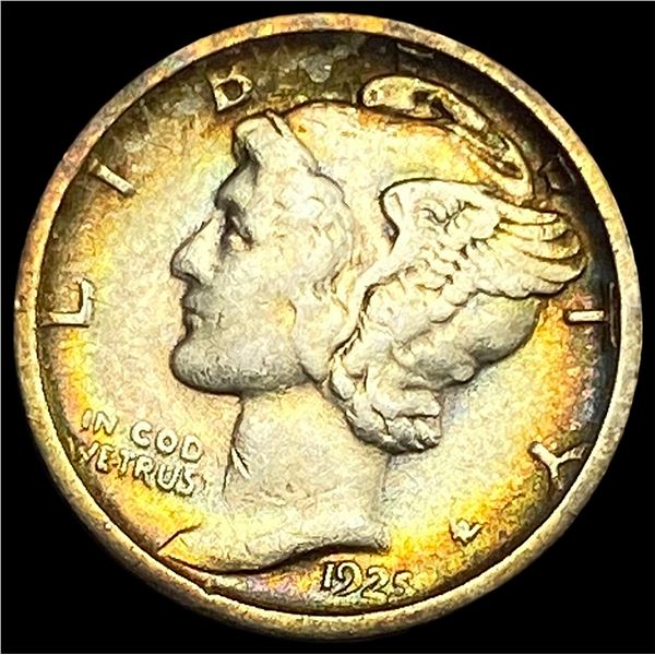 1925=S Silver Mercury Dime NEARLY UNCIRCULATED