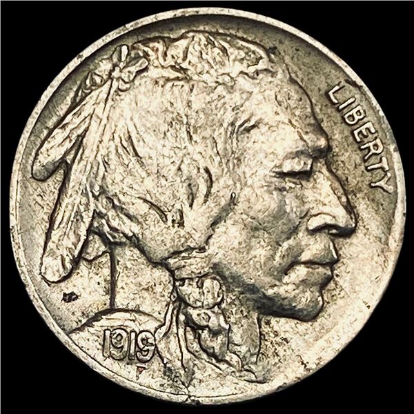 1919 Buffalo Nickel CHOICE AU