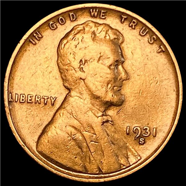 1931-S Lincoln Wheat Cent LIGHTLY CIRCULATED