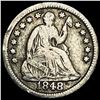 Image 1 : 1848 Seated Liberty Half Dime LIGHTLY CIRCULATED