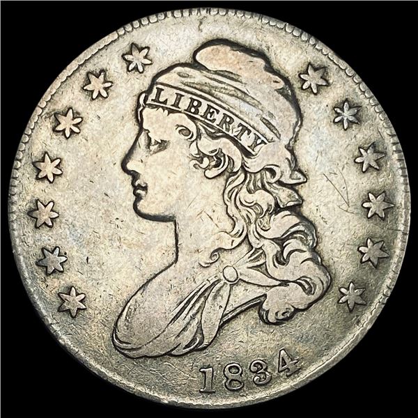 1834 Capped Bust Half Dollar LIGHTLY CIRCULATED
