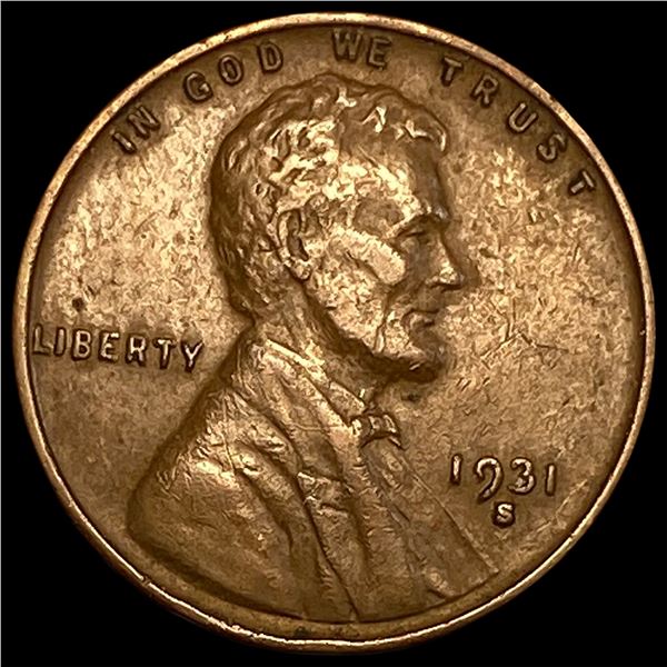 1931-S Lincoln Wheat Cent CHOICE AU