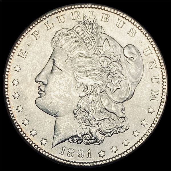 1891-S Silver Morgan Dollar CHOICE BU