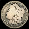 Image 1 : 1891-CC Silver Morgan Dollar NICELY CIRCULATED