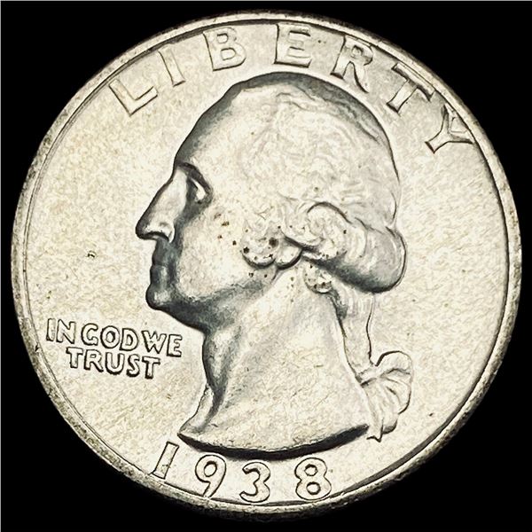 1938-S Silver Washington Quarter CHOICE BU