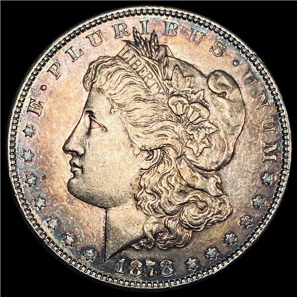 1878 8TF Silver Morgan Dollar CHOICE AU