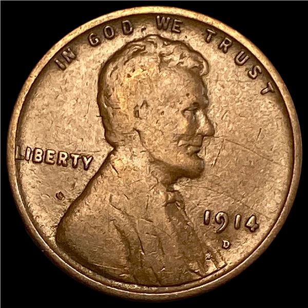 1914-D Lincoln Wheat Cent NICELY CIRCULATED