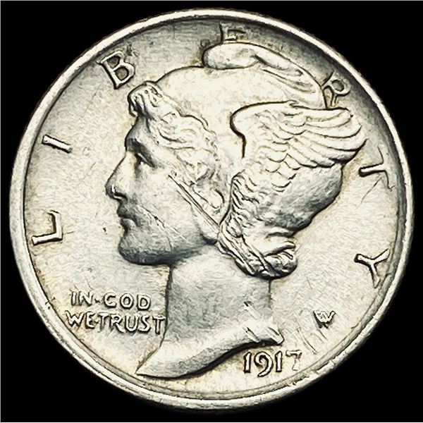 1917 FSB Silver Mercury Dime HIGH GRADE