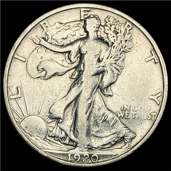 1920-S Walking Liberty Half Dollar LIGHTLY CIRCULATED