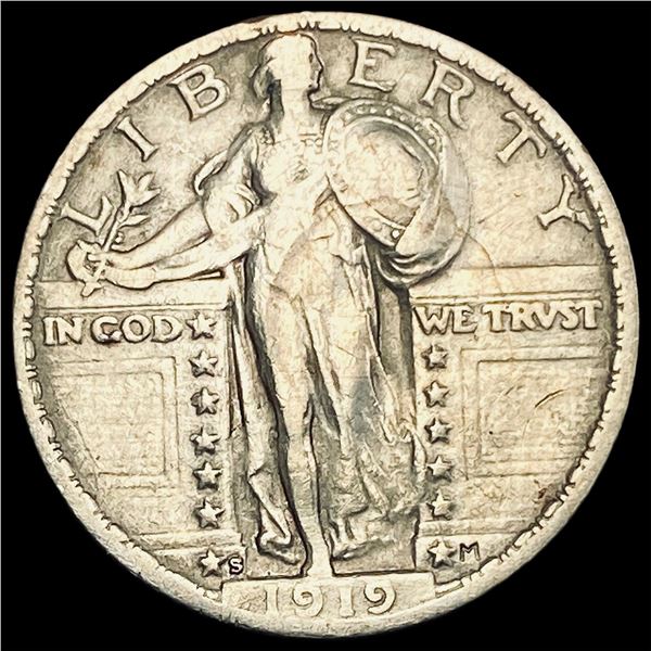 1919-S Standing Liberty Quarter NEARLY UNCIRCULATED