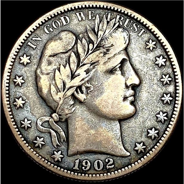 1902-O Silver Barber Half Dollar NEARLY UNCIRCULATED