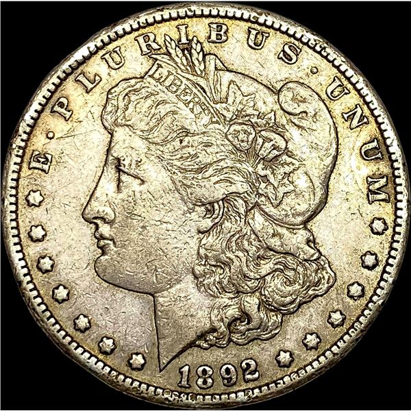1892-CC Silver Morgan Dollar NEARLY UNCIRCULATED