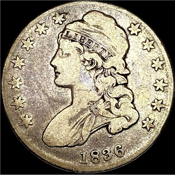 1836 Capped Bust Half Dollar NICELY CIRCULATED