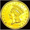 Image 1 : 1861 Gold $1 Indian Princess Type 3 ABOUT UNCIRCULATED