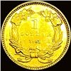 Image 2 : 1861 Gold $1 Indian Princess Type 3 ABOUT UNCIRCULATED