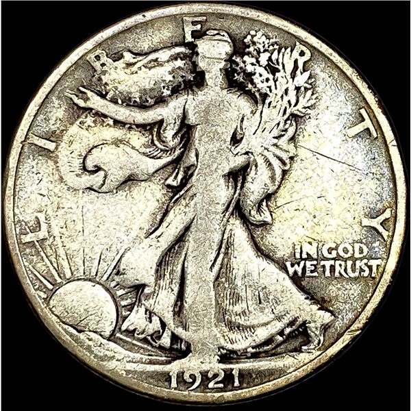 1921 Walking Liberty Half Dollar LIGHTLY CIRCULATED