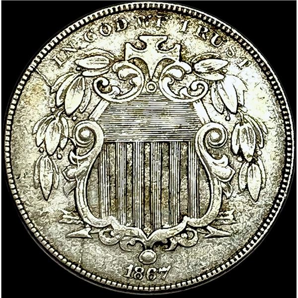 1867 Shield Nickel CLOSELY UNCIRCULATED
