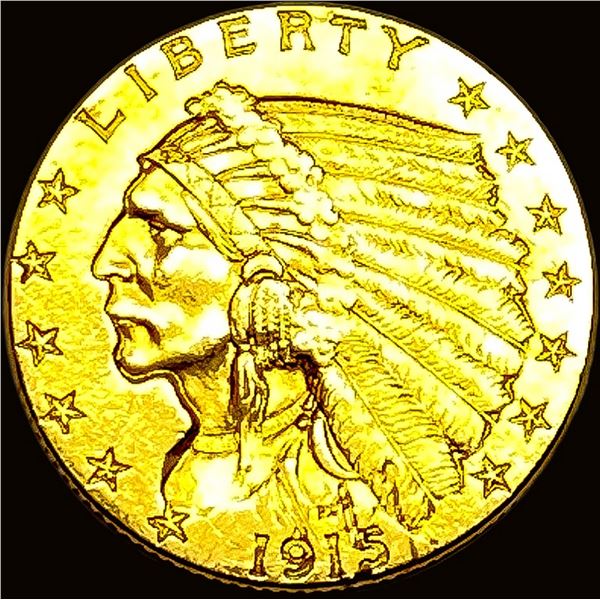 1915 Indian Head Gold $2.50 Quarter Eagle CLOSELY UNCIRCULATED