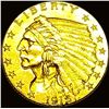 Image 1 : 1915 Indian Head Gold $2.50 Quarter Eagle CLOSELY UNCIRCULATED
