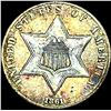 Image 1 : 1861 Silver Three-Cent Piece NEARLY UNCIRCULATED