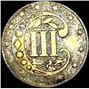 Image 2 : 1861 Silver Three-Cent Piece NEARLY UNCIRCULATED