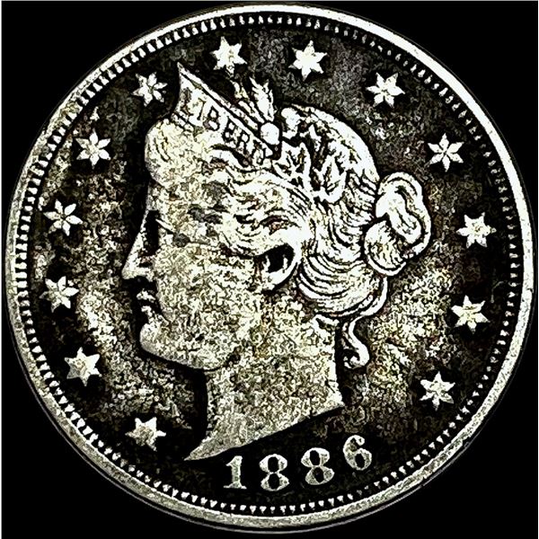 1886 Liberty Head Nickel NEARLY UNCIRCULATED