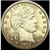 Image 1 : 1910 Barber Silver Quarter UNCIRCULATED