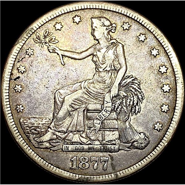 1877-S Silver Trade Dollar NEARLY UNCIRCULATED