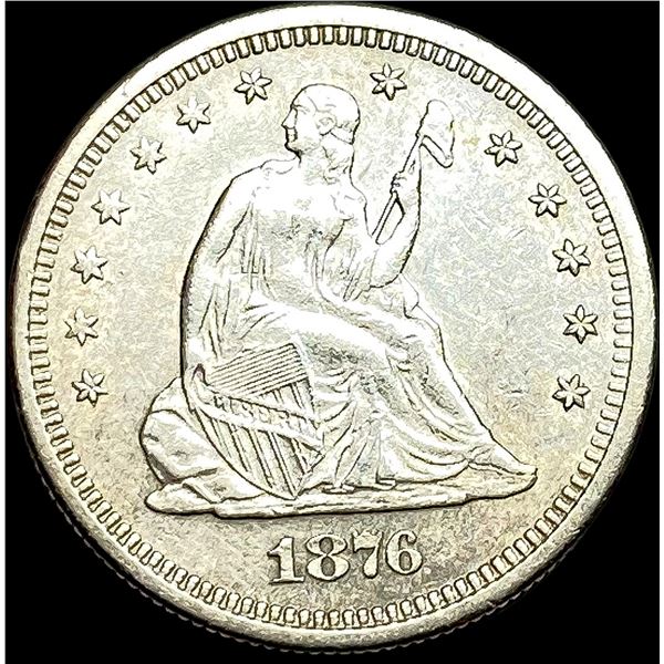1876-S Seated Liberty Quarter CLOSELY UNCIRCULATED