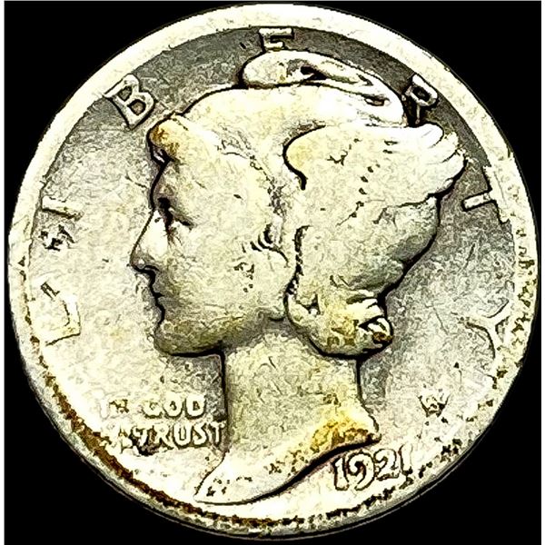 1921-D Silver Mercury Dime NICELY CIRCULATED