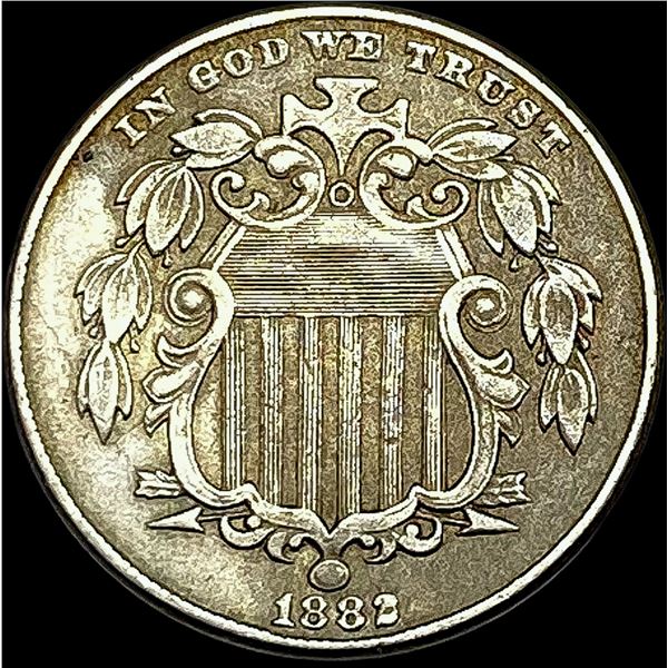 1882 Shield Nickel NEARLY UNCIRCULATED