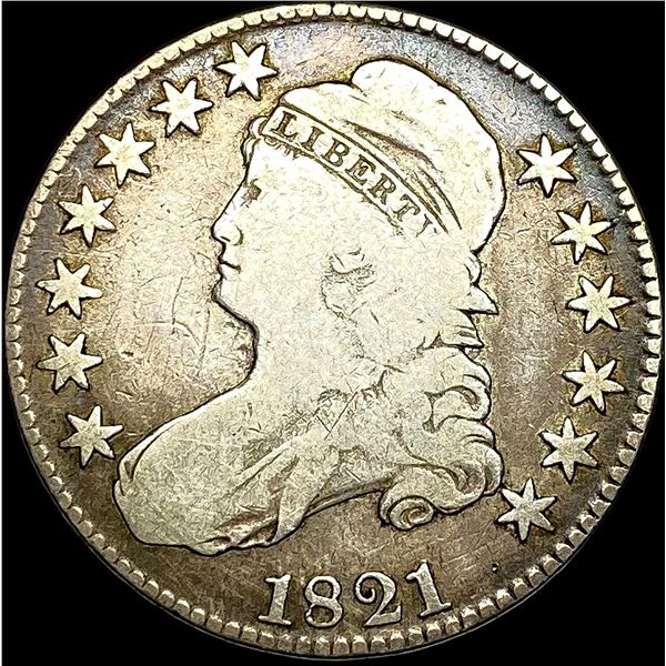 1821 Capped Bust Half Dollar NICELY CIRCULATED