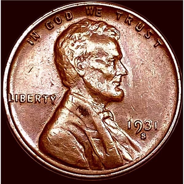 1931-S Lincoln Wheat Cent CHOICE AU