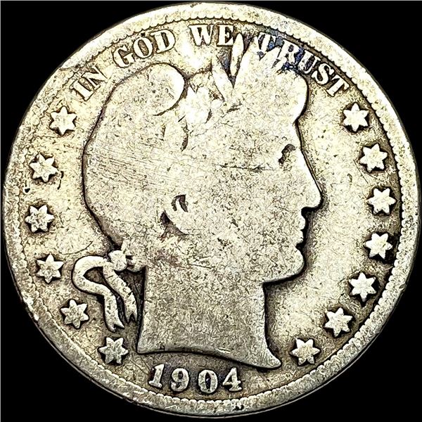 1904-O Barber Half Dollar NICELY CIRCULATED