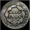 Image 2 : 1828 Classic Head Half Cent NICELY CIRCULATED