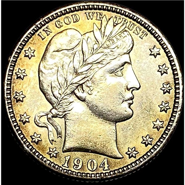 1904 Silver Barber Quarter UNCIRCULATED