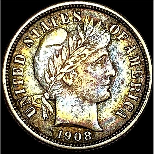 1908-S Silver Barber Dime CLOSELY UNCIRCULATED