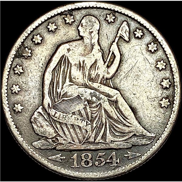1854-O Seated Liberty Half Dollar NICELY CIRCULATED