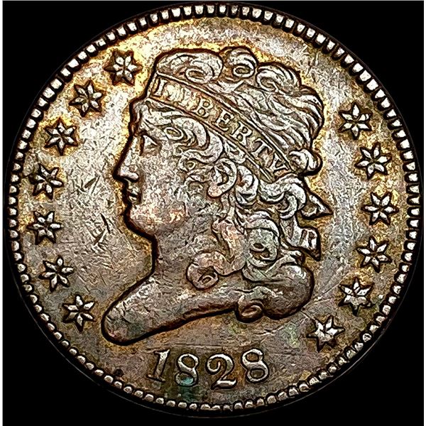 1828 Classic Head Half Cent NEARLY UNCIRCULATED