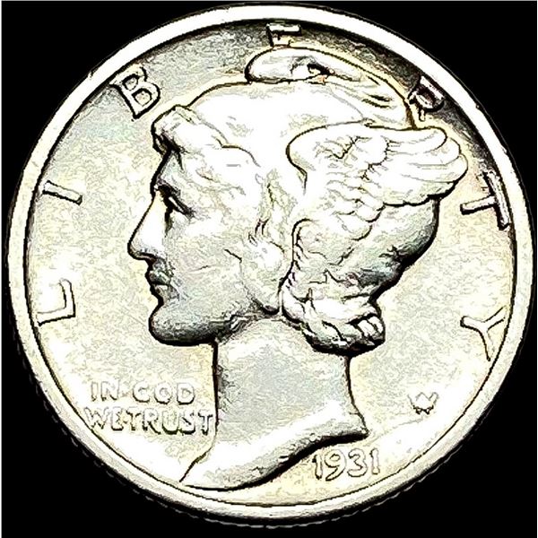 1931-S Silver Mercury Dime NEARLY UNCIRCULATED