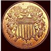 Image 1 : 1865 Copper Two-Cent Piece CHOICE BU
