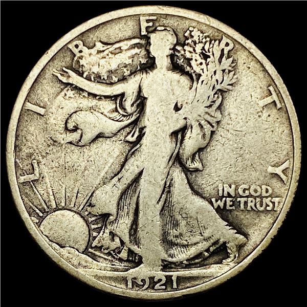 1921 Walking Liberty Half Dollar LIGHTLY CIRCULATED