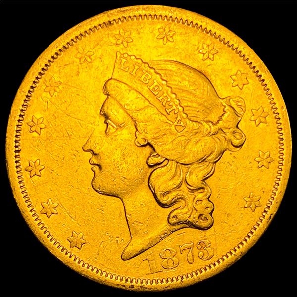 1873-S $20 Liberty Head Double Eagle CLOSELY UNCIRCULATED