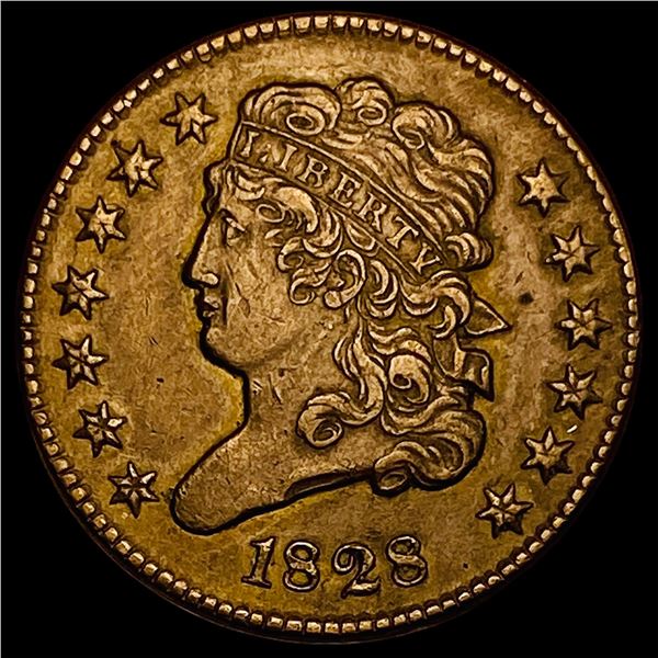 1828 Classic Head Half Cent CLOSELY UNCIRCULATED