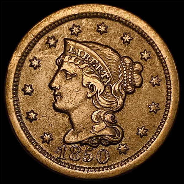 1850 Braided Hair Large Cent CHOICE AU