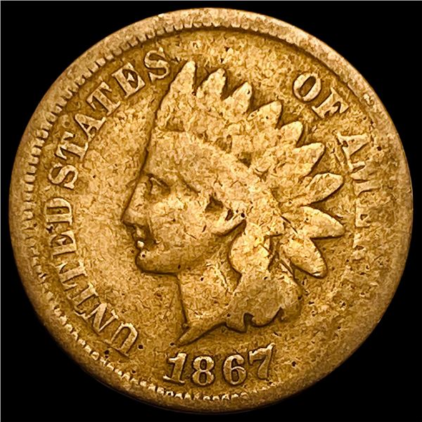1867 Indian Head Cent NICELY CIRCULATED