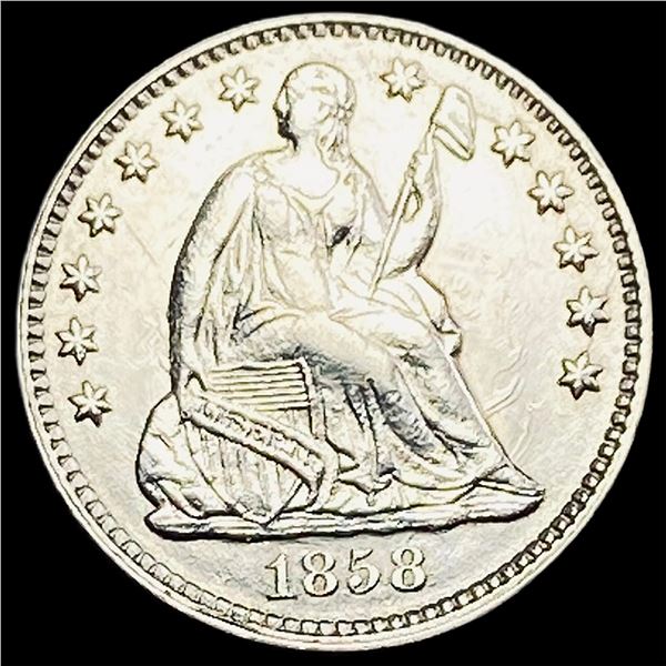 1858 Seated Liberty Half Dime CLOSELY UNCIRCULATED
